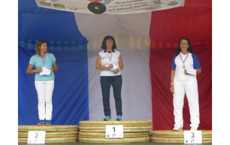 Notre reine sur le podium d'un championnat de France
