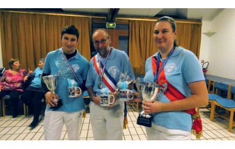 Nos 3 champions de France à l'honneur